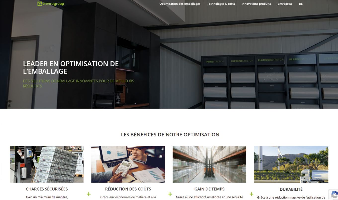 WordPress version responsive PC pour Enviro Group