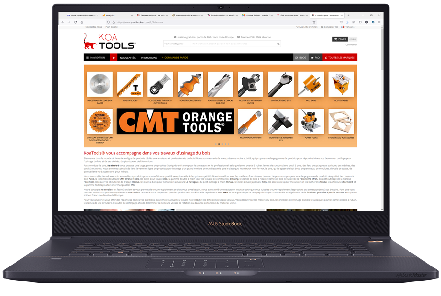 Front-office du CMS Prestashop la gestion d'un site marchand ou sa boutique en ligne