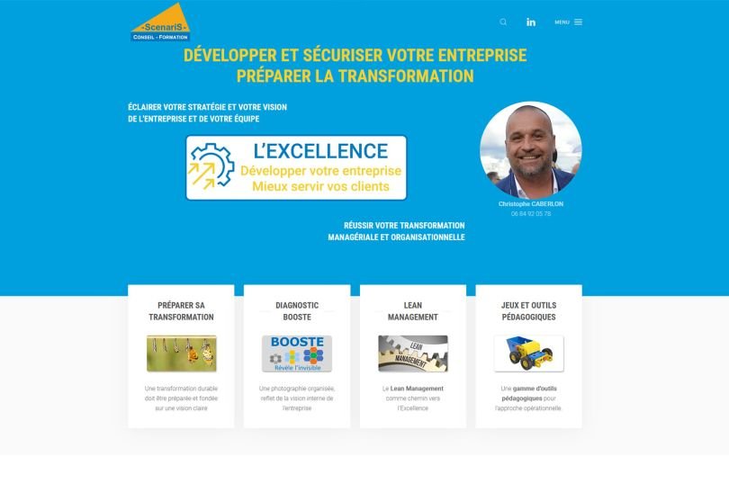 Création d'un site Joomla pour le client ScenariS à Riorges