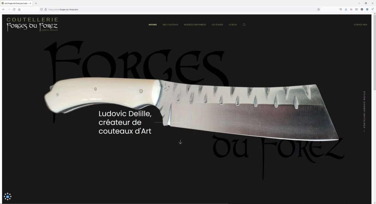 Création d'un site de gestion de contenus pour Forges du Forez